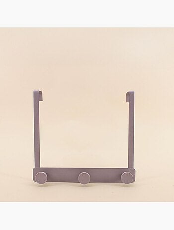 Patère de porte en métal 3 têtes