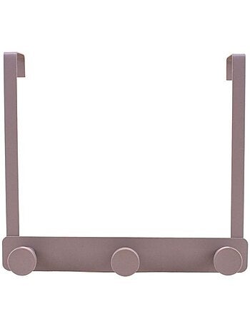 Patère de porte en métal 3 têtes