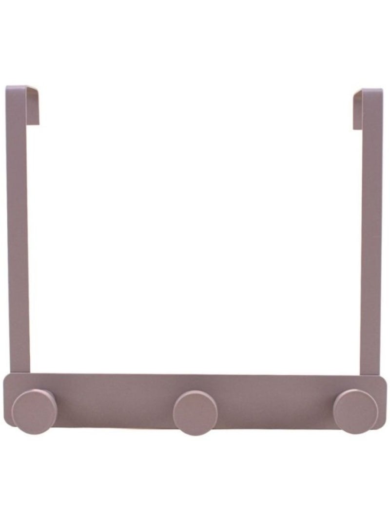 Patère de porte en métal 3 têtes Gris - Kiabi