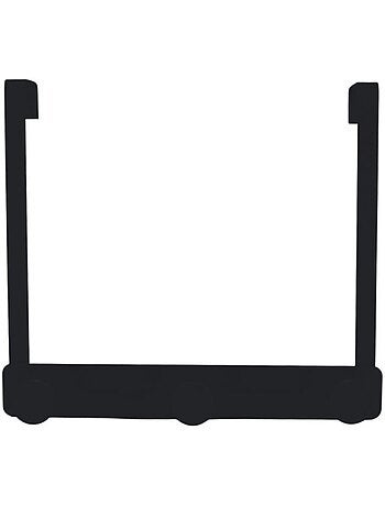 Patère de porte en métal 3 têtes