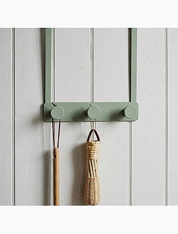 Patère de porte en métal 3 têtes