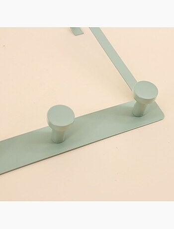 Patère de porte en métal 3 têtes