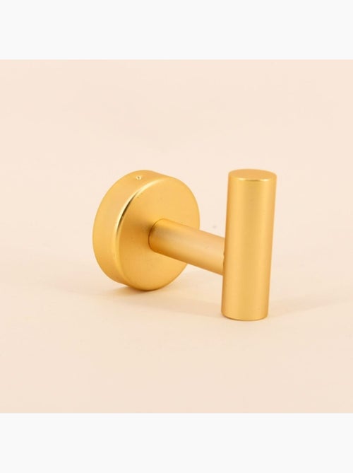 Patère en acier inoxydable doré 7cm - Kiabi