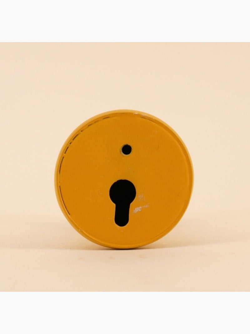 Patère en métal laqué D5,5cm Jaune - Kiabi