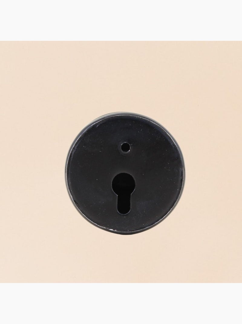 Patère en métal laqué D5,5cm Noir - Kiabi