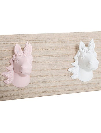 Patère enfant 5 crochets forme licorne IWA