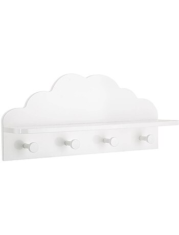 Patère enfant nuage avec tablette douceur