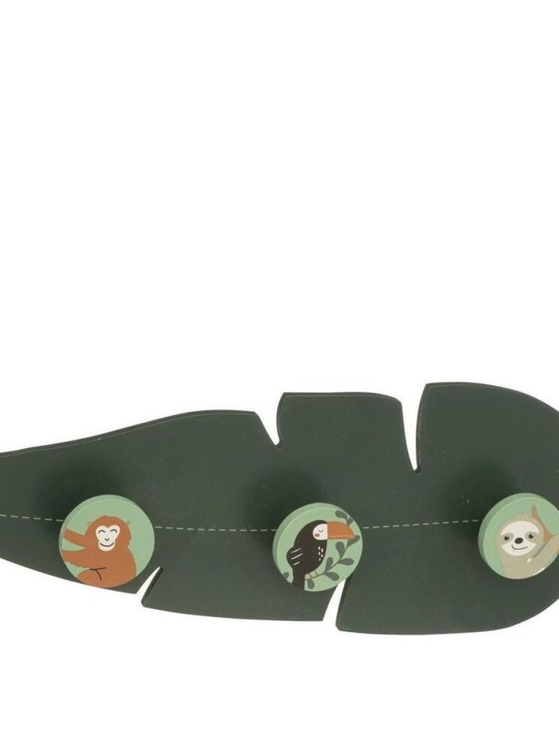 Patère feuille Jungle Vert - Kiabi