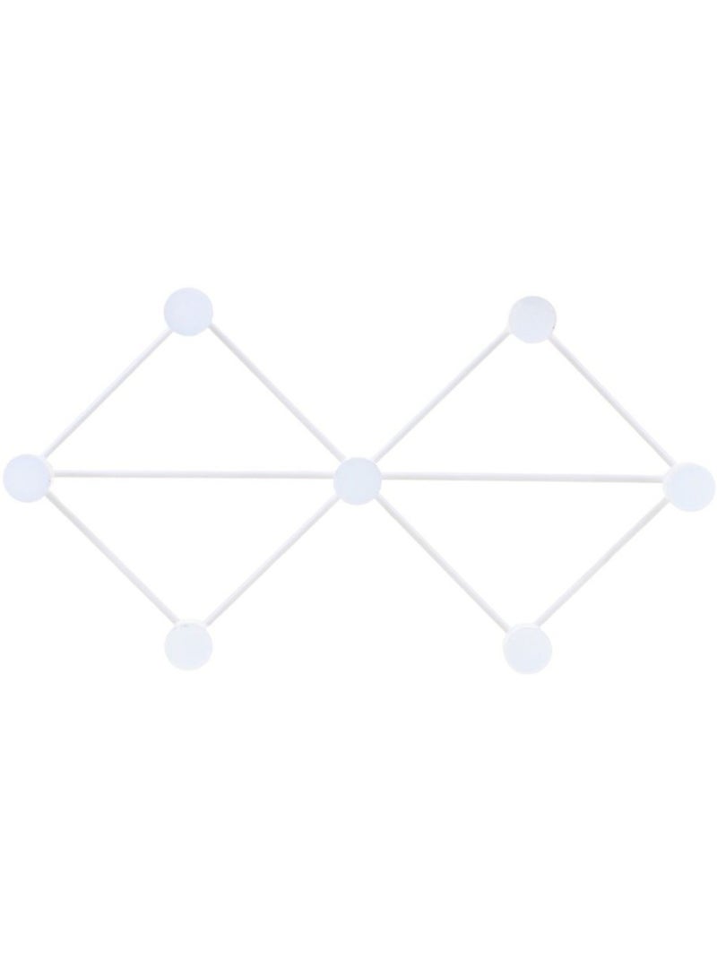 Patère forme géométrique losange 42cm Blanc - Kiabi
