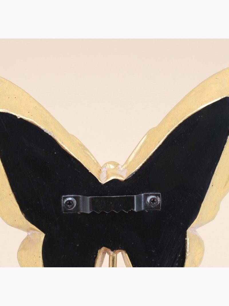 Patère forme papillon doré 13x15cm Doré - Kiabi
