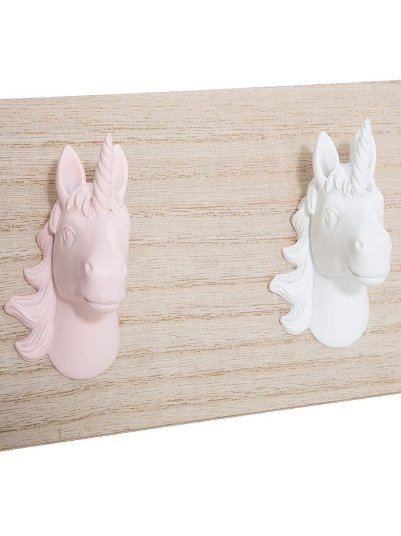 Patère licorne 5 crochets Beige - Kiabi