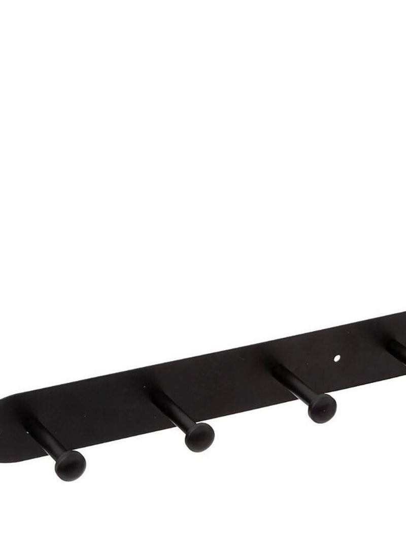 Patère métal 6 têtes noir Noir - Kiabi
