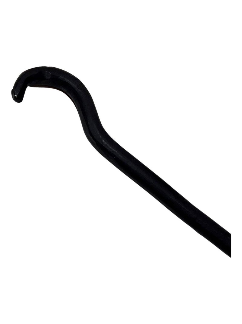 Patère Potence pour luminaire ou plante droit Noir - Kiabi