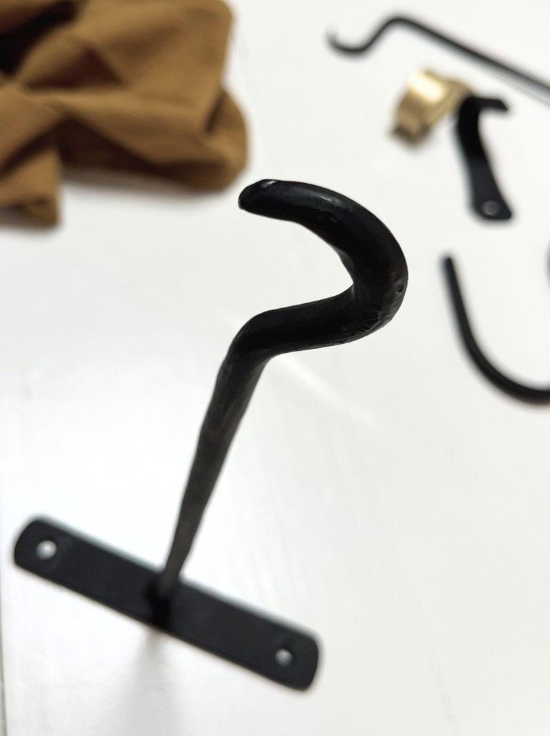 Patère Potence pour luminaire ou plante droit Noir - Kiabi