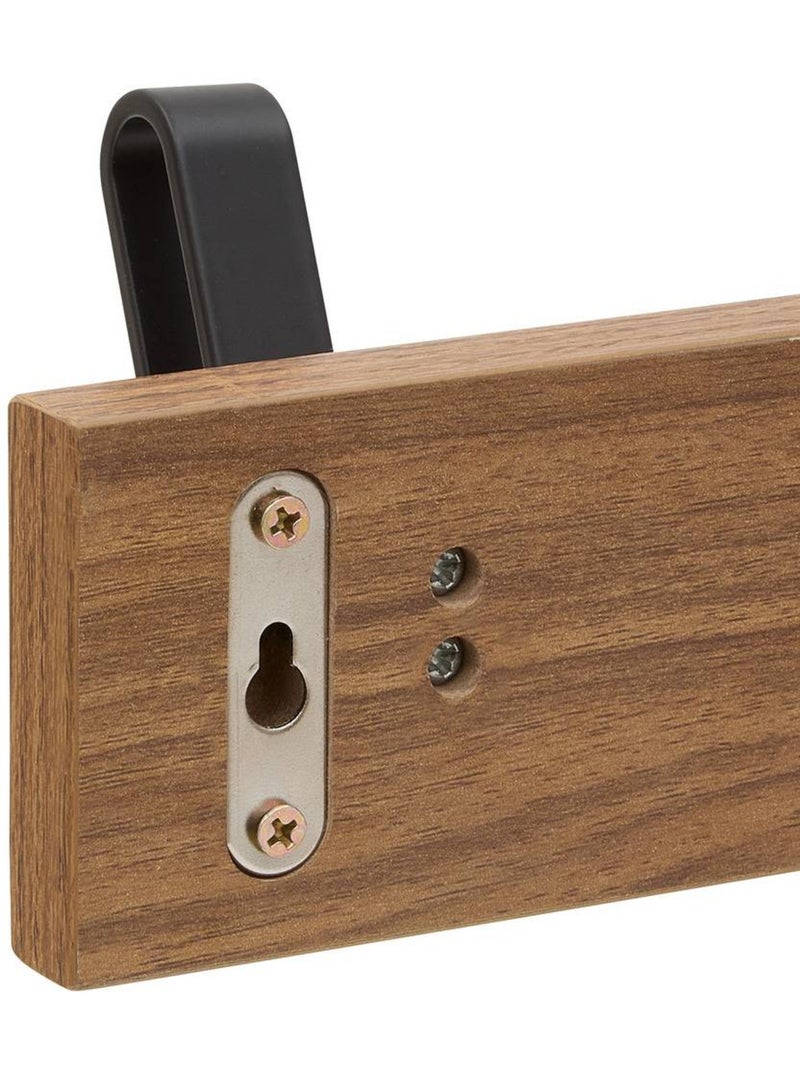 Patère rectangulaire nocca Marron - Kiabi