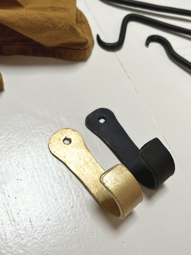 Patère style industriel brut Doré/or - Kiabi