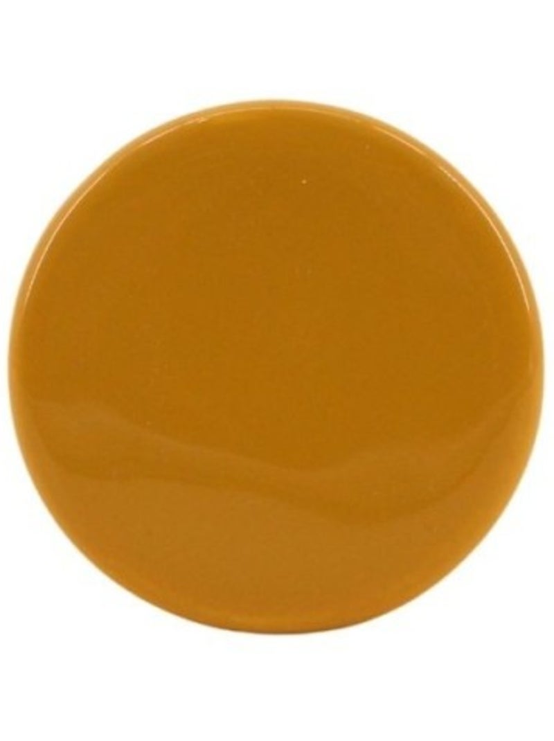 Patère TamTam métal laqué dia 5,5cm Jaune - Kiabi