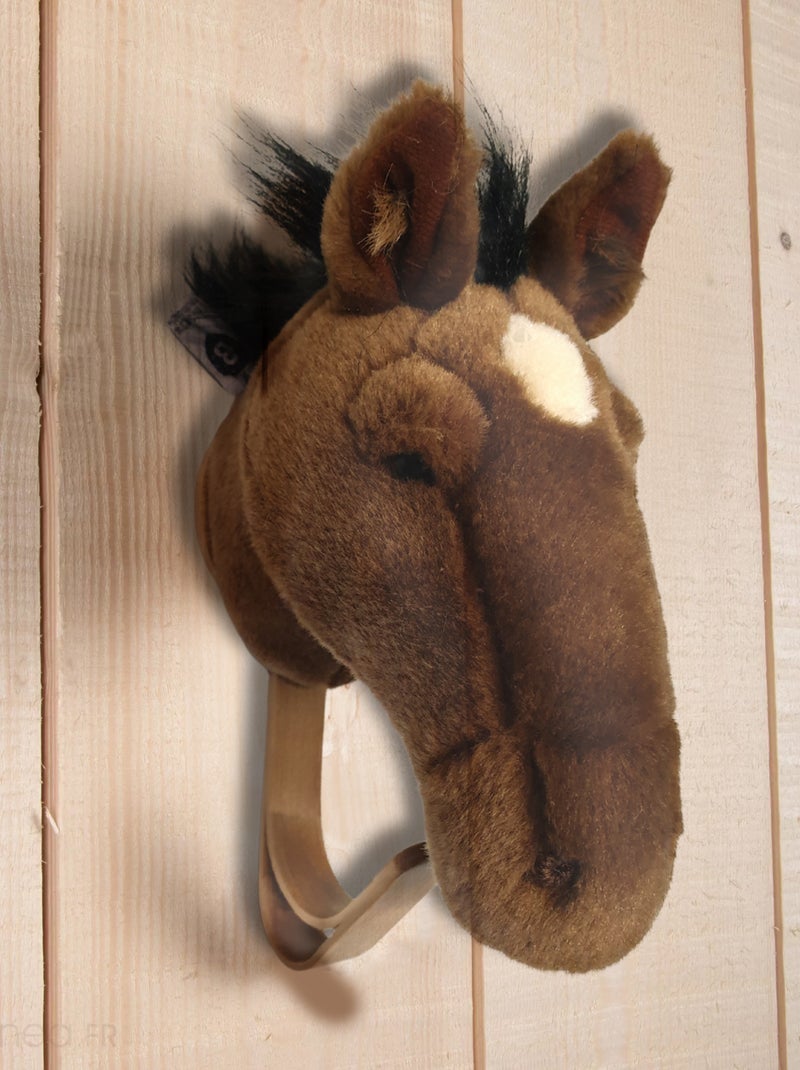 Patères petites têtes collection SOFT ANIMALS Basse-cour Cheval marron Marron - Kiabi