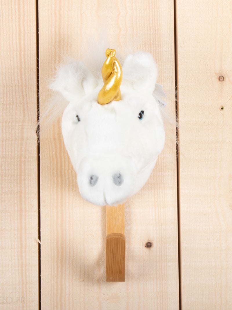 Patères petites têtes collection SOFT ANIMALS Fantastique Licorne Blanc - Kiabi