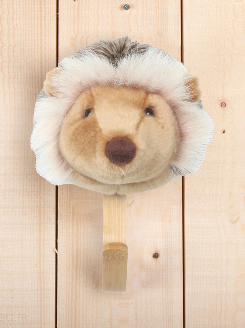 Patères petites têtes collection SOFT ANIMALS Forêt Hérisson Jenna Marron - Kiabi