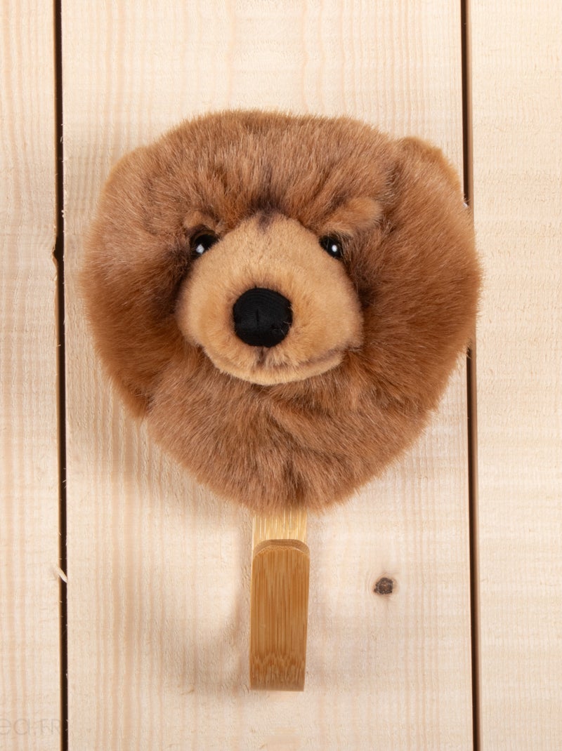 Patères petites têtes collection SOFT ANIMALS Forêt Ours Marron - Kiabi