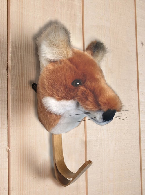 Patères petites têtes collection SOFT ANIMALS Forêt Renard Louis - Kiabi