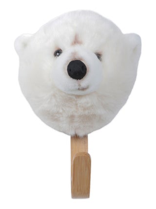 Patères petites têtes collection SOFT ANIMALS Polaire Ours Polaire Basile