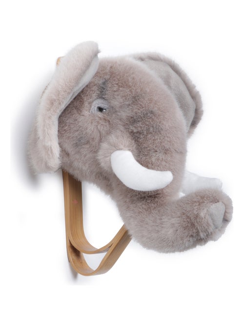 Patères petites têtes collection SOFT ANIMALS Savane Eléphant - Kiabi