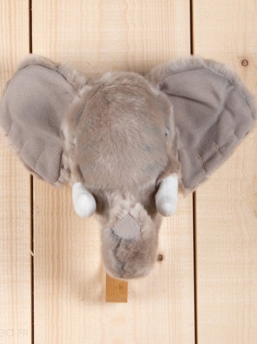 Patères petites têtes collection SOFT ANIMALS Savane Eléphant - Kiabi