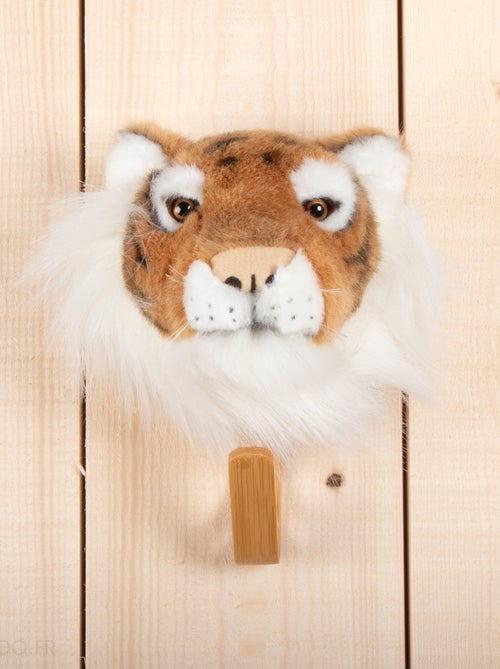 Patères petites têtes collection SOFT ANIMALS Savane Tigre - Kiabi