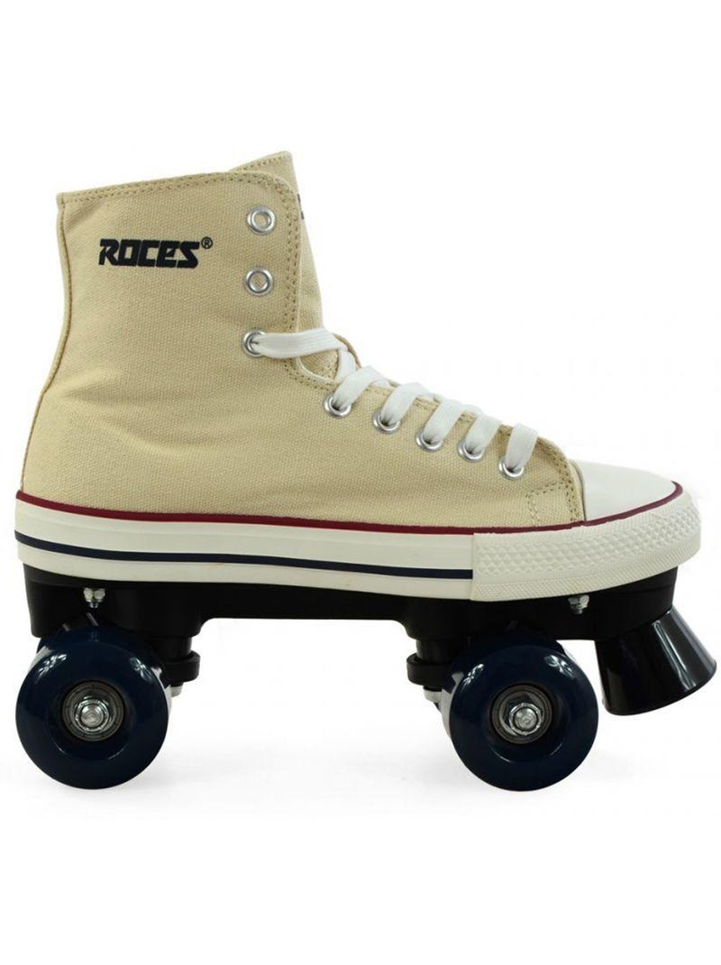 Patins à roulettes quad chuck - roces Crème - Kiabi