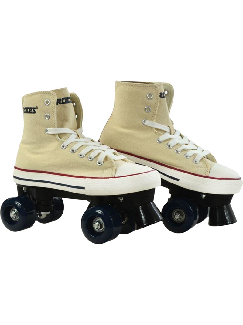 Patins à roulettes quad chuck - roces Crème - Kiabi