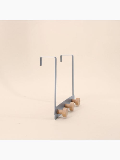 Pat?re de porte 3 t?tes en m?tal gris 25cm - Kiabi