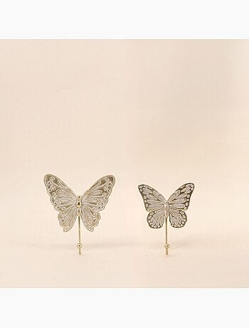 Pat?re forme papillon dor? 13x15cm