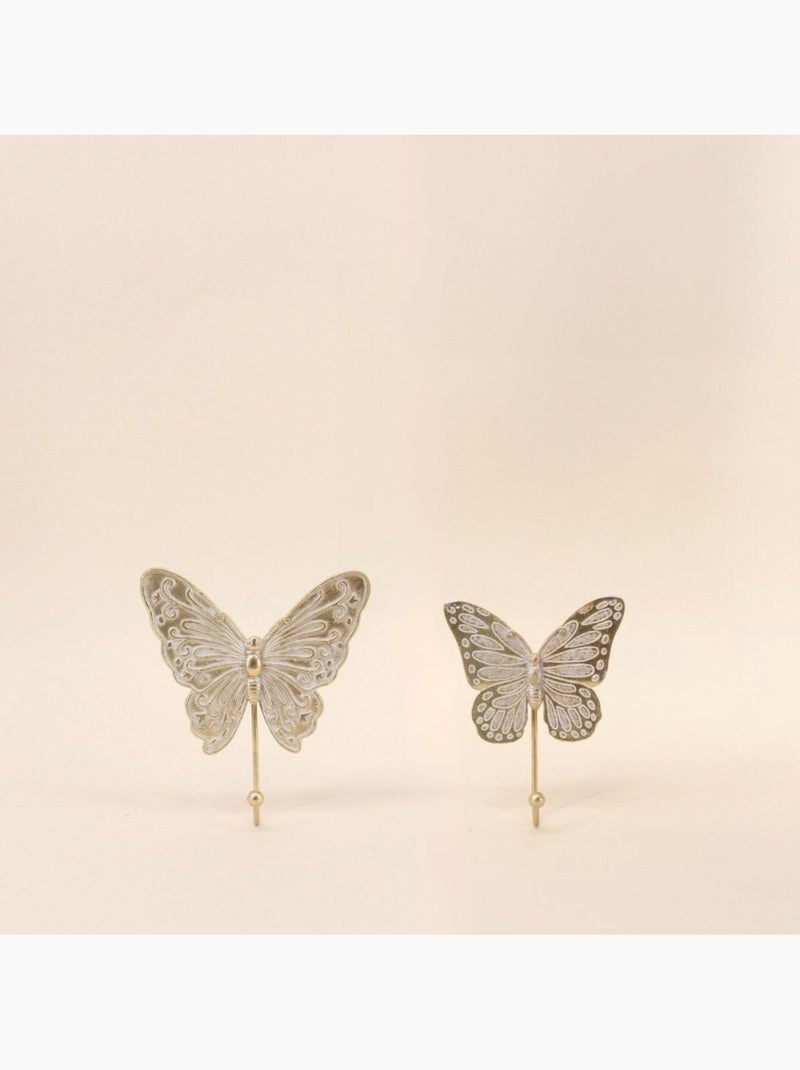 Pat?re forme papillon dor? 13x15cm Dor? - Kiabi