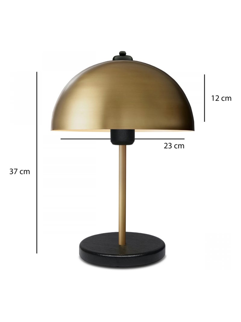 PAULE - Lampe de table champignon doré 37cm Doré/or - Kiabi
