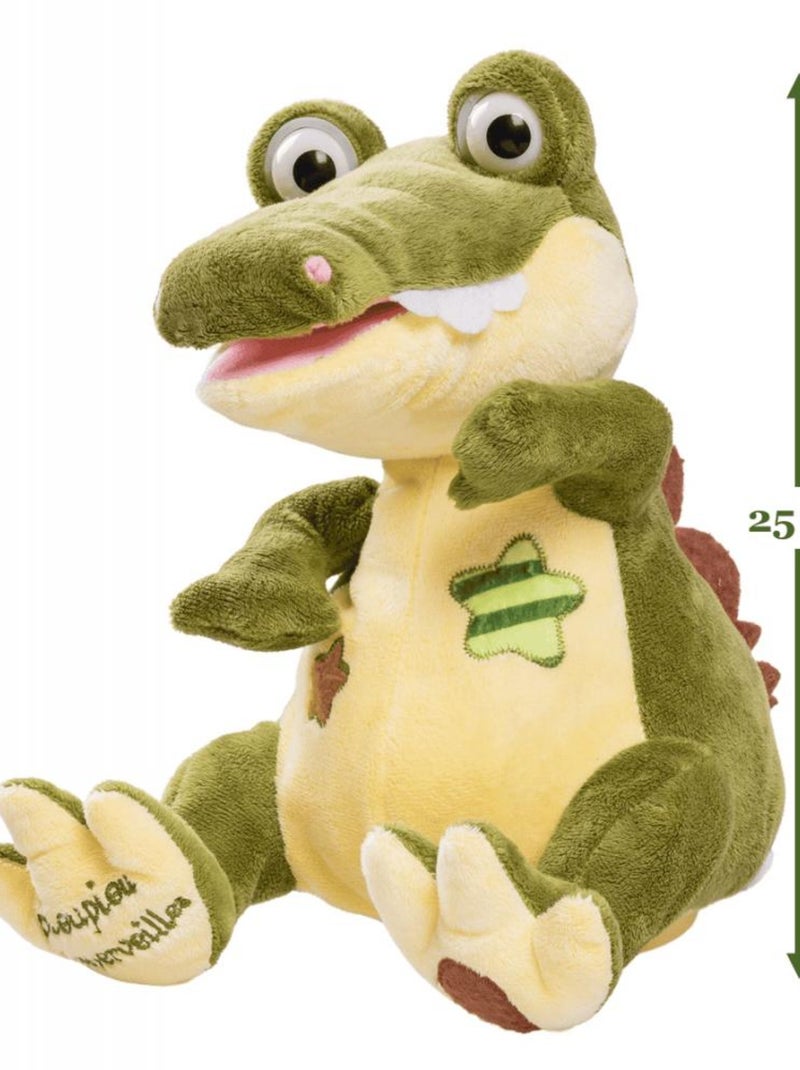 Paulo le croco - peluche animée Vert - Kiabi