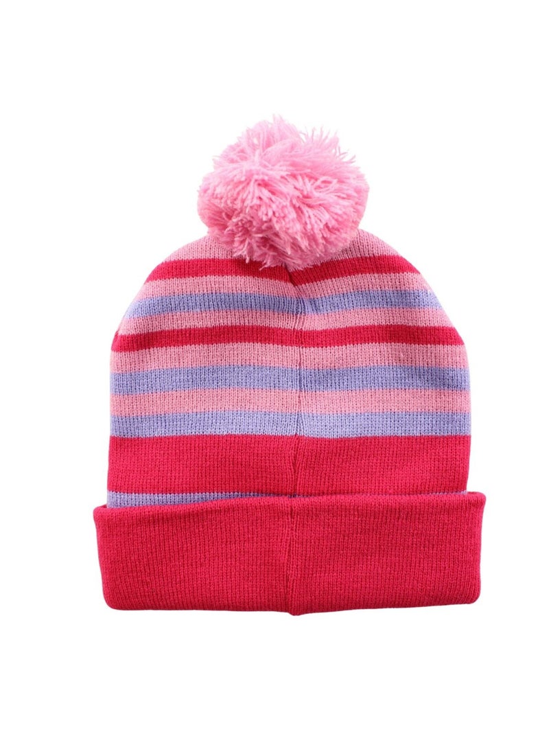 Paw Patrol - Bonnet avec pompon enfant Rose fushia - Kiabi