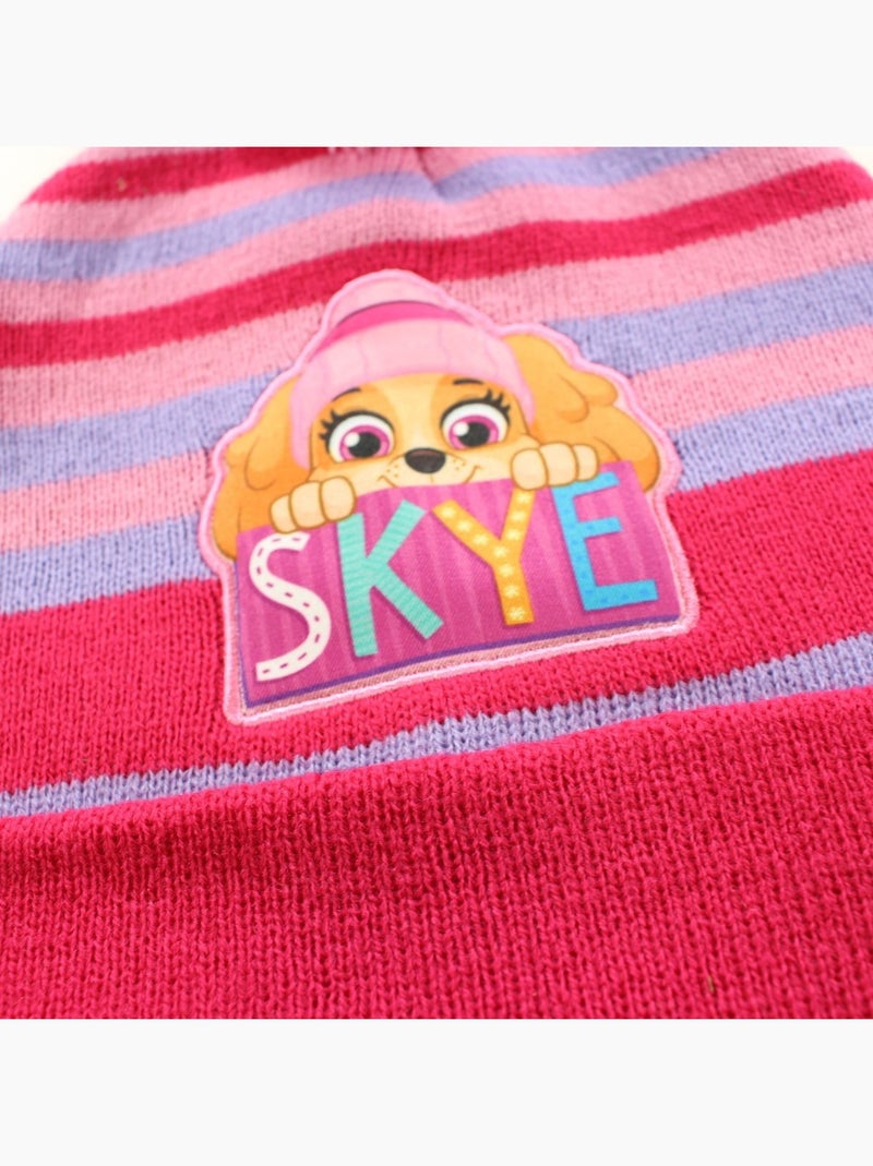 Paw Patrol - Bonnet avec pompon enfant Rose fushia - Kiabi