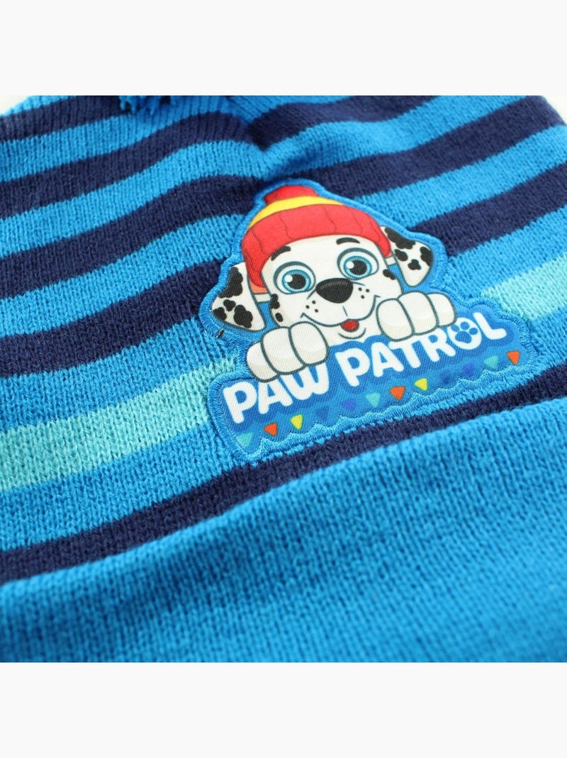 Paw Patrol - Bonnet avec pompon La Pat' Patrouille Bleu - Kiabi
