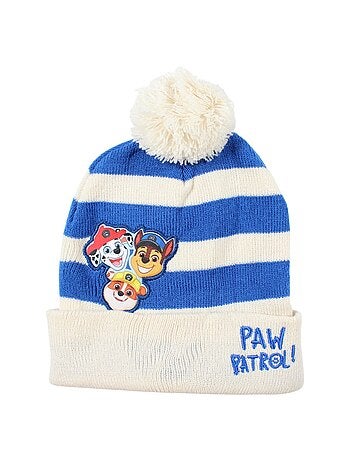 Paw Patrol - Bonnet garçon avec pompon imprimé