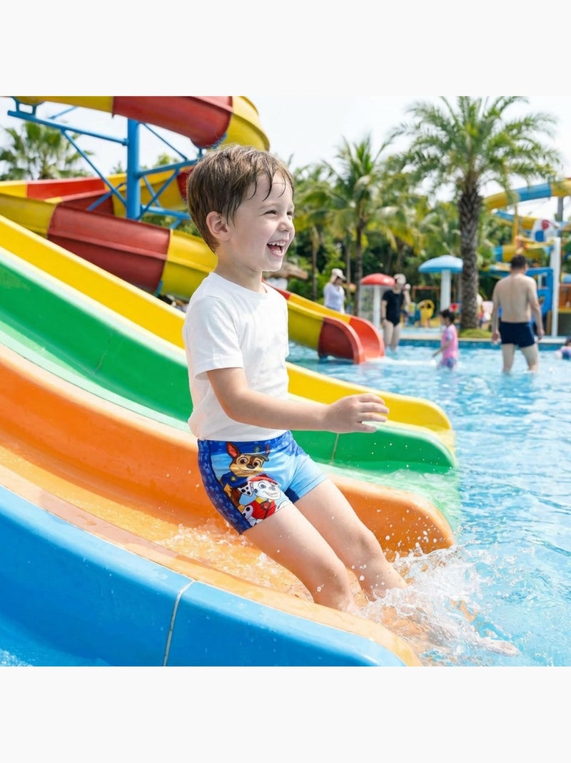 Paw Patrol - Boxer de bain enfant imprimé Bleu marine - Kiabi