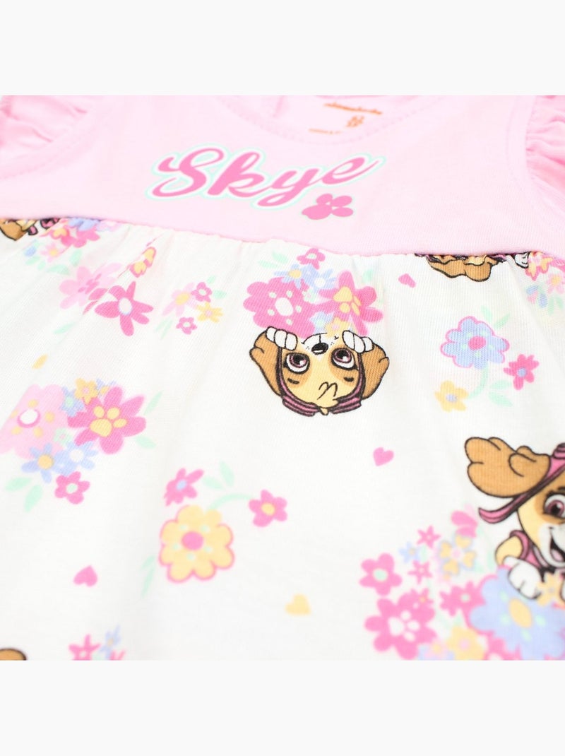 Paw Patrol - Ensemble bébé t-shirt et short imprimé Rose - Kiabi