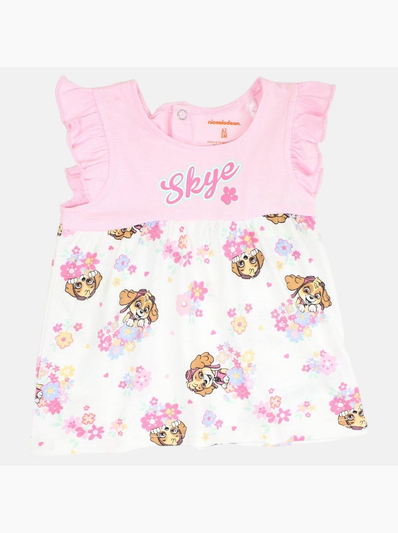 Paw Patrol - Ensemble bébé t-shirt et short imprimé Rose - Kiabi