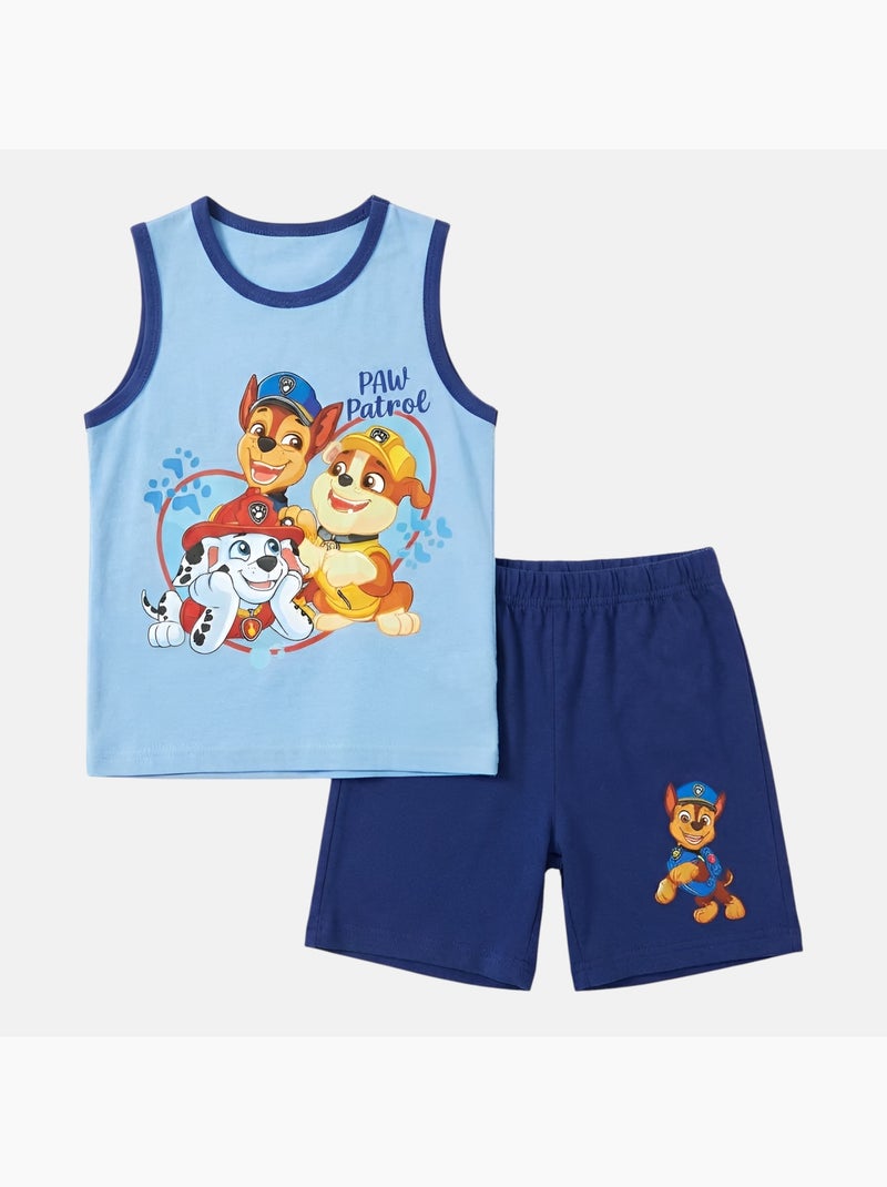 Paw Patrol - Ensemble garçon débardeur et short Bleu - Kiabi