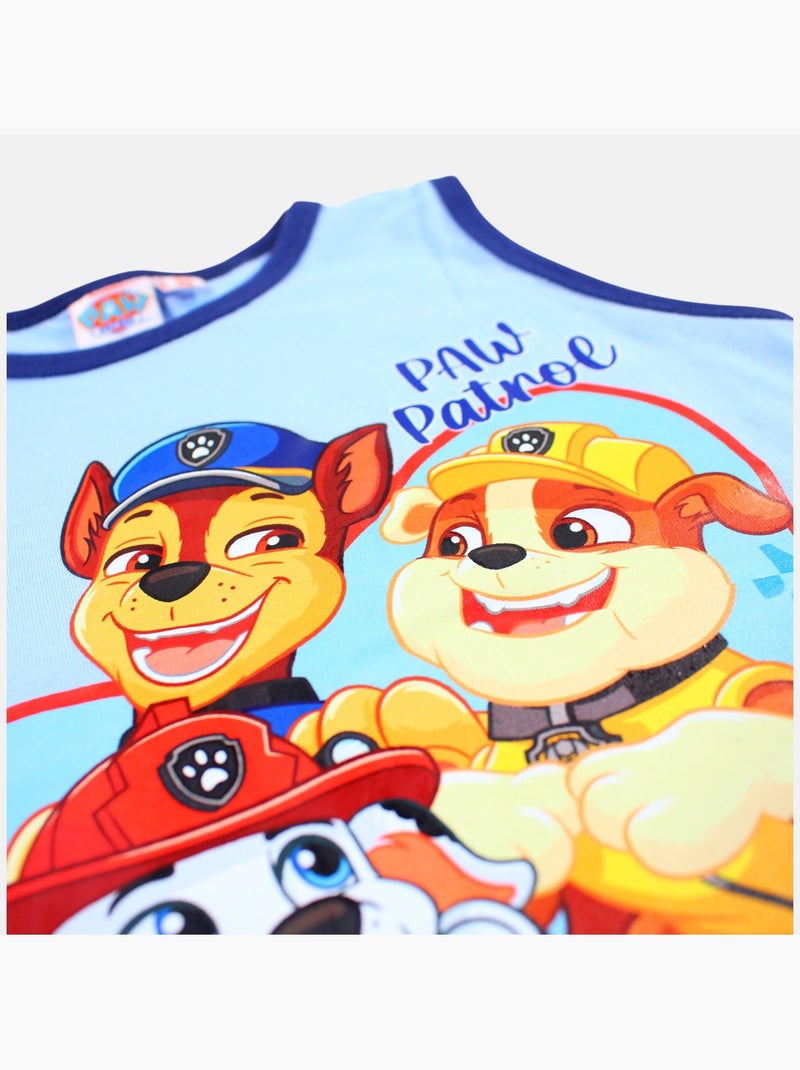 Paw Patrol - Ensemble garçon débardeur et short Bleu - Kiabi