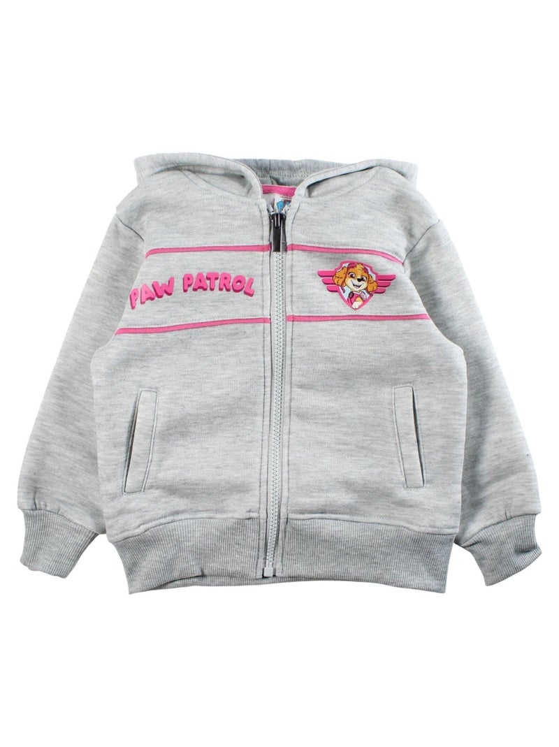 Paw Patrol - Ensemble jogging fille veste capuche et pantalon imprimé Gris - Kiabi