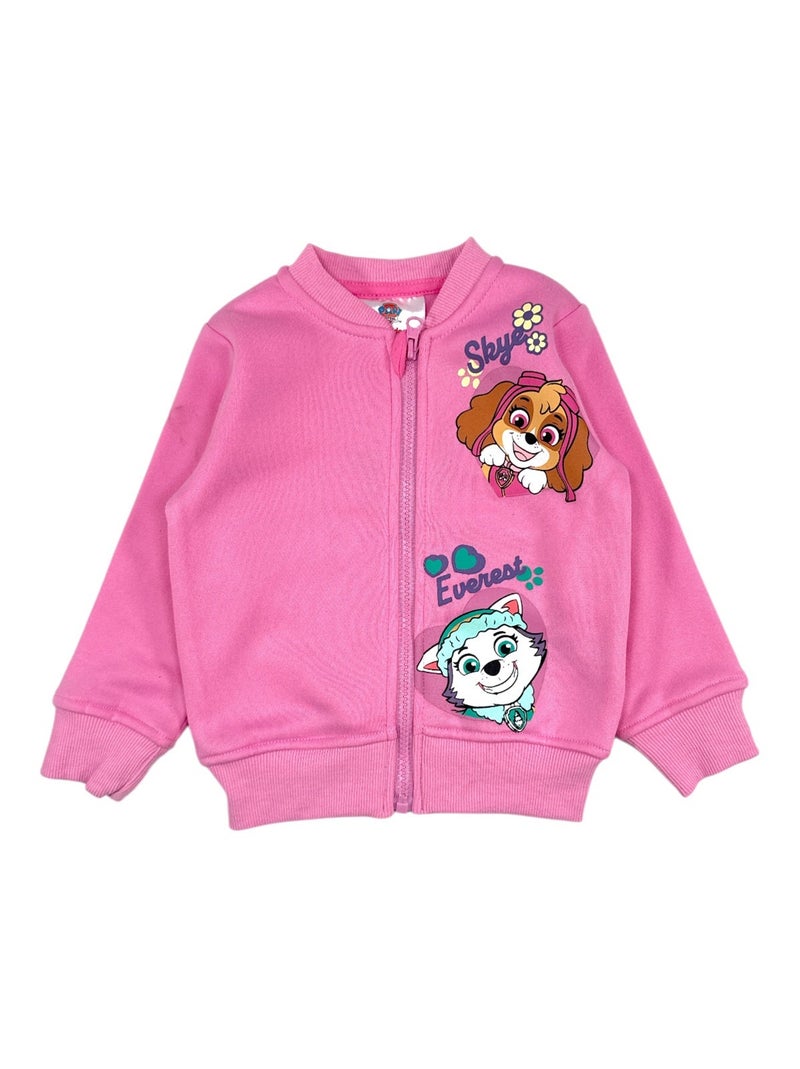 Paw Patrol - Ensemble jogging fille veste et pantalon imprimé Rose - Kiabi