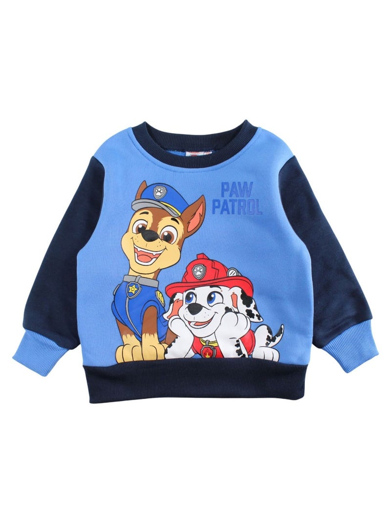 Paw Patrol - Ensemble jogging garçon sweat et pantalon imprimé Bleu marine - Kiabi