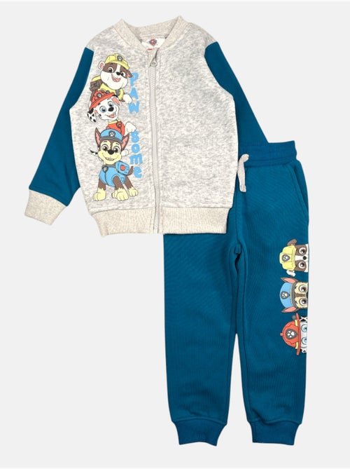 Paw Patrol - Ensemble jogging garçon veste et pantalon imprimé - Kiabi